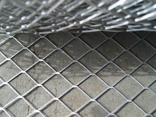 Bright Surface Expanded Metal Screen Mesh Diamond Hole Shape Stainless Steel