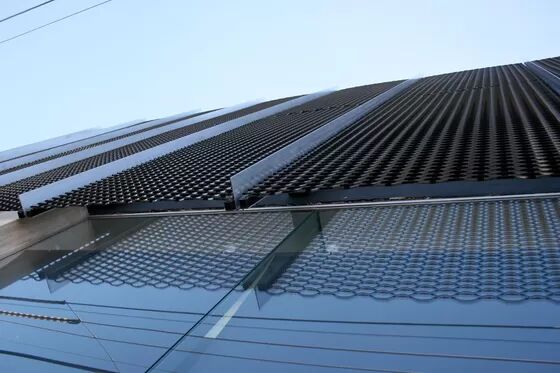 アルミ 拡張 メタル 画面 メッシュ カーテン 壁 鋳造 建築 設計 材料