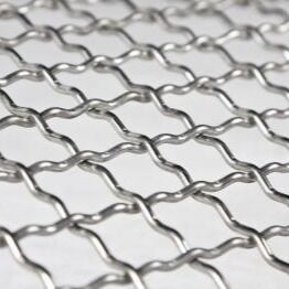 Double Lock Woven Crimped Wire Mesh Stainless Steel 304 316 BBQ Grill Net