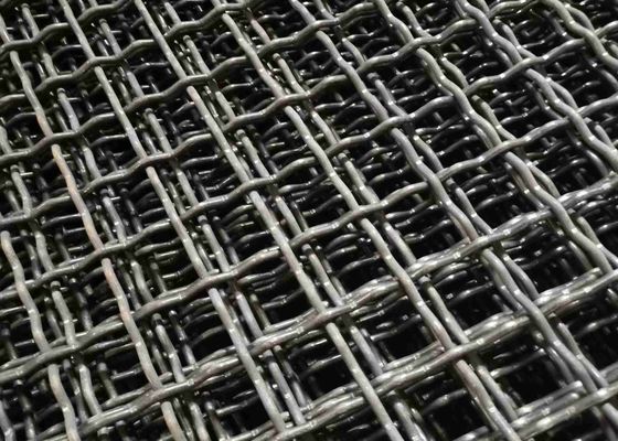 AISIのステンレス鋼のひだを付けられた金網1.5mmに6mm、ASTM --は鋼鉄網目スクリーンに電流を通した