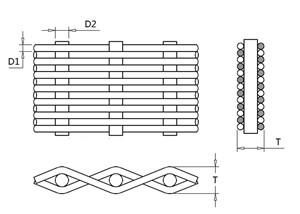 35Micron 70X350Meshの明白なオランダの織り方のフィルタ クロス、しっかりした構造