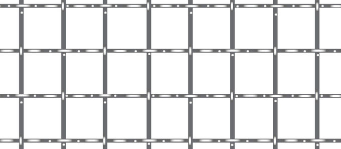 3Meshの装飾的な建築のための単一の中間ひだを付けられた金網振動