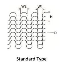 105-300よいPenetrabilityのモデル ステンレス鋼Knitttedの金網