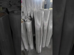 ステンレス鋼の織物網が完成した