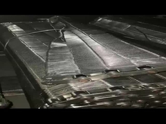 長さ 10m-50m 平面ワイヤ網コンベヤーベルト オープンエリア 67.5%-86% 直径 0.9mm-2.35mm