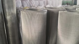 ステンレス鋼の四角線網